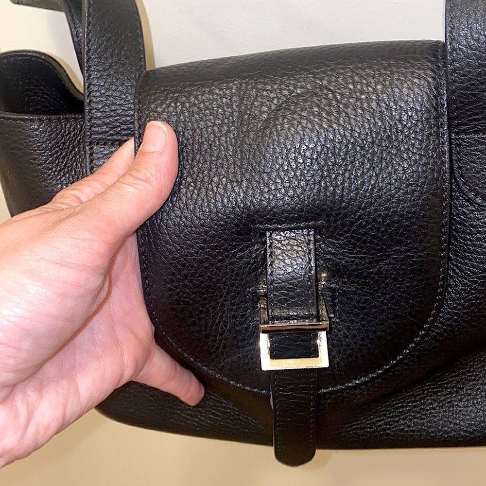 Meli Melo Thela Mini Black Crossbody Bag Purse Handbag Pebbled Leather - Picture 13 of 13